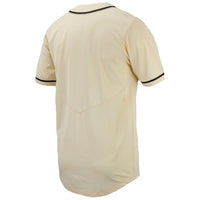 Natural Vanderbilt Commodores Baseball Jersey, Replica Sportswear Jersey Shirt, Lightweight Breathable Athletic Jersey, Casual Gift for Men