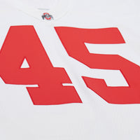 Ohio State Buckeyes Football Jersey, White Sportswear Jersey Shirt, Lightweight Breathable Athletic Jersey, Casual Gift for Men