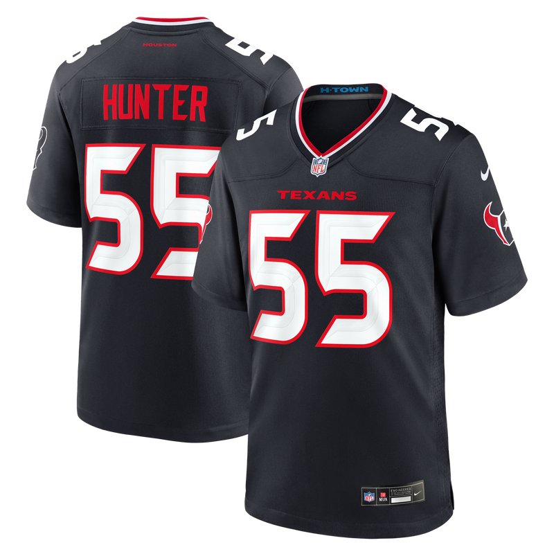 Danielle Hunter Houston Texans Football Jersey, Navy Game Sportswear Jersey Shirt, Lightweight Breathable Athletic Jersey, Casual Gift for Men