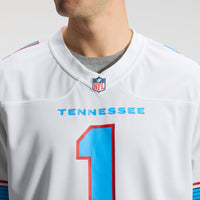 Cameron Ward Tennessee Titans Football Jersey, White Game Sportswear Jersey Shirt, Lightweight Breathable Athletic Jersey, Casual Gift for Men