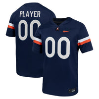 Virginia Cavaliers Football Jersey, Navy Sportswear Jersey Shirt, Lightweight Breathable Athletic Jersey, Casual Gift for Men, Style 202104053