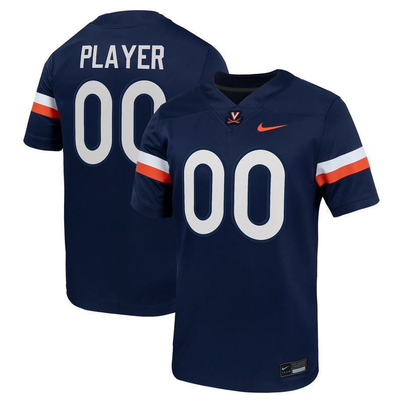 Virginia Cavaliers Football Jersey, Navy Sportswear Jersey Shirt, Lightweight Breathable Athletic Jersey, Casual Gift for Men, Style 202104053
