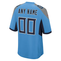 Tennessee Titans Football Jersey, Light Blue Game Alternate Sportswear Jersey Shirt, Lightweight Breathable Athletic Jersey, Casual Gift for Men