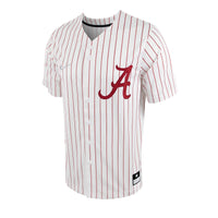 Alabama Crimson Tide Pinstripe Baseball Jersey, Replica Sportswear Jersey Shirt, Lightweight Breathable Athletic Jersey, Casual Gift for Men