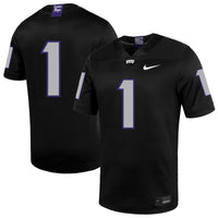 TCU Horned Frogs Football Jersey, Black Sportswear Jersey Shirt, Lightweight Breathable Athletic Jersey, Casual Gift for Men