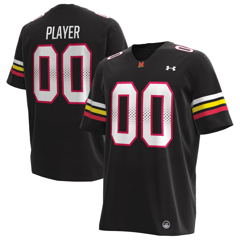 Maryland Terrapins Football Jersey, Black Replica Alternate Sportswear Jersey Shirt, Lightweight Breathable Athletic Jersey, Casual Gift for Men