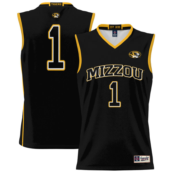 #1 Missouri Tigers Lightweight Basketball Jersey - Black