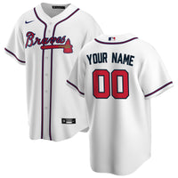 Atlanta Braves Baseball Jersey, White Sportswear Jersey Shirt, Lightweight Breathable Athletic Jersey, Casual Gift for Men, Style 3811556