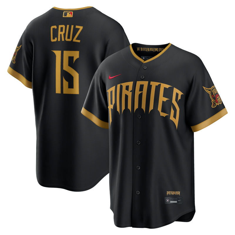 Oneil Cruz Pittsburgh Pirates Baseball Jersey, Black Sportswear Jersey Shirt, Lightweight Breathable Athletic Jersey, Casual Gift for Men