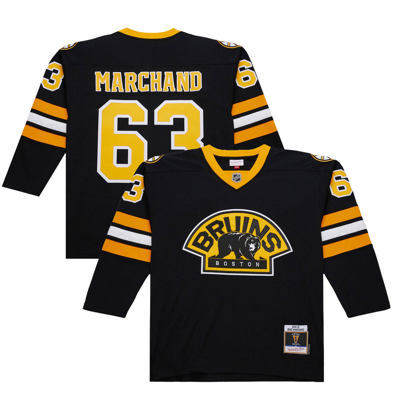 Brad Marchand Boston Bruins Hockey Jersey, Black Sportswear Jersey Shirt, Long Sleeve Hockey Sweater Jersey, Casual Gift for Men