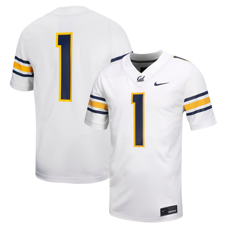 Cal Bears Football Jersey, White Sportswear Jersey Shirt, Lightweight Breathable Athletic Jersey, Casual Gift for Men, Style 201905492