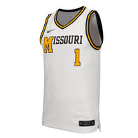 Missouri Tigers Basketball Jersey, White Replica Retro Sportswear Jersey Shirt, Sleeveless Athletic Tank Jersey, Casual Gift for Men