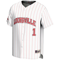 Louisville Cardinals Lightweight Baseball Jersey, White Sportswear Jersey Shirt, Lightweight Breathable Athletic Jersey, Casual Gift for Men