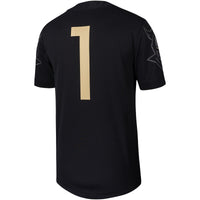 UCF Knights Football Jersey, Black Replica Sportswear Jersey Shirt, Lightweight Breathable Athletic Jersey, Casual Gift for Men