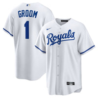 Kansas City Royals Baseball Jersey, White Sportswear Jersey Shirt, Lightweight Breathable Athletic Jersey, Casual Gift for Men, Style 202855859