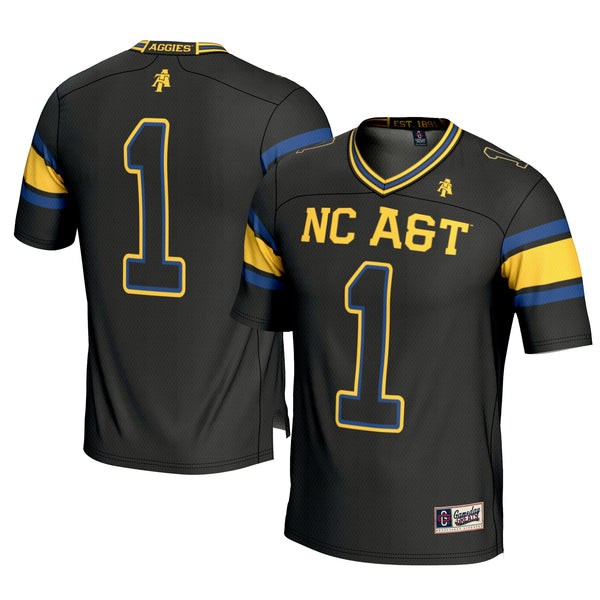 #1 North Carolina A&T Aggies Football Jersey - Black