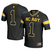 North Carolina A&T Aggies Football Jersey, Black Sportswear Jersey Shirt, Lightweight Breathable Athletic Jersey, Casual Gift for Men