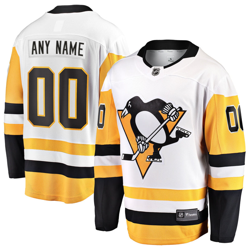Pittsburgh Penguins Hockey Jersey, White Sportswear Jersey Shirt, Long Sleeve Hockey Sweater Jersey, Casual Gift for Men, Style 2918591