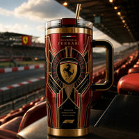 SF Deco Crest - Crimson and Gold Tumbler
