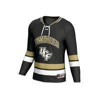 UCF Knights Hockey Jersey, Black Sportswear Jersey Shirt, Long Sleeve Hockey Sweater Jersey, Casual Gift for Men