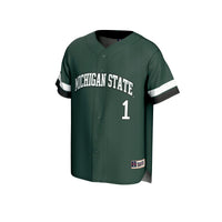 Michigan State Spartans Baseball Jersey, Green Fashion Sportswear Jersey Shirt, Lightweight Breathable Athletic Jersey, Casual Gift for Men