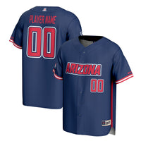 Arizona Wildcats Baseball Jersey, Navy Lightweight Sportswear Jersey Shirt, Lightweight Breathable Athletic Jersey, Casual Gift for Men