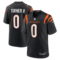 DJ Turner II Cincinnati Bengals Football Jersey, Black Game Sportswear Jersey Shirt, Lightweight Breathable Athletic Jersey, Casual Gift for Men