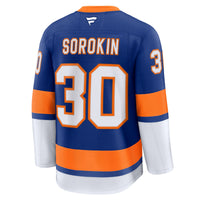 Ilya Sorokin New York Islanders Hockey Jersey, Royal Premium Sportswear Jersey Shirt, Long Sleeve Hockey Sweater Jersey, Casual Gift for Men