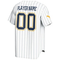 West Virginia Mountaineers Baseball Jersey, White Sportswear Jersey Shirt, Lightweight Breathable Athletic Jersey, Casual Gift for Men