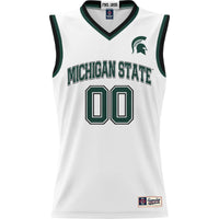 Michigan State Spartans Basketball Jersey, White Sportswear Jersey Shirt, Sleeveless Athletic Tank Jersey, Casual Gift for Men