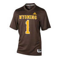 Brown Wyoming Cowboys Football Jersey, Replica Sportswear Jersey Shirt, Lightweight Breathable Athletic Jersey, Casual Gift for Men