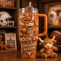 TEX Hook 'Em - Burnt Orange Game Day Tumbler