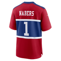 Malik Nabers New York Giants Football Jersey, Red Game Sportswear Jersey Shirt, Lightweight Breathable Athletic Jersey, Casual Gift for Men