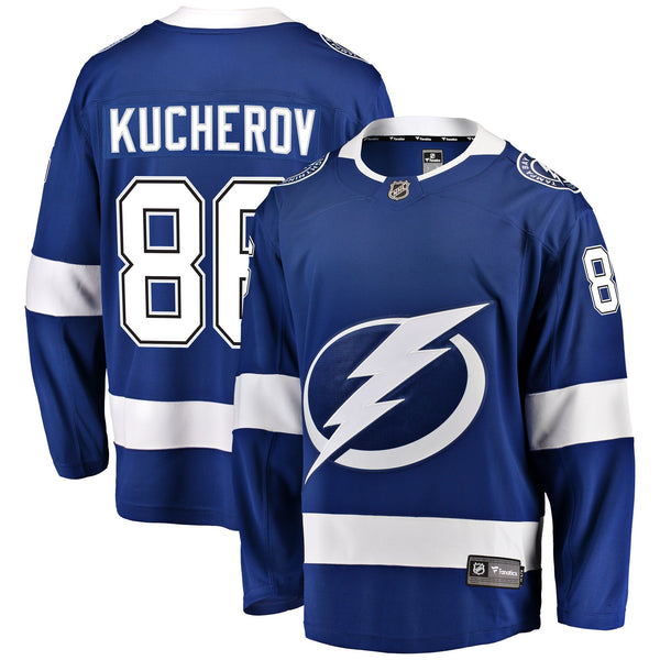 Tampa Bay Lightning Nikita Kucherov Blue Breakaway Jersey