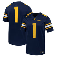 Cal Bears Football Jersey, Navy Sportswear Jersey Shirt, Lightweight Breathable Athletic Jersey, Casual Gift for Men, Style 201905494