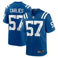 Jaylon Carlies Indianapolis Colts Football Jersey, Royal Sportswear Jersey Shirt, Lightweight Breathable Athletic Jersey, Casual Gift for Men