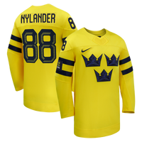 William Nylander Sweden Hockey Jersey, Yellow Replica Away Sportswear Jersey Shirt, Long Sleeve Hockey Sweater Jersey, Casual Gift for Men