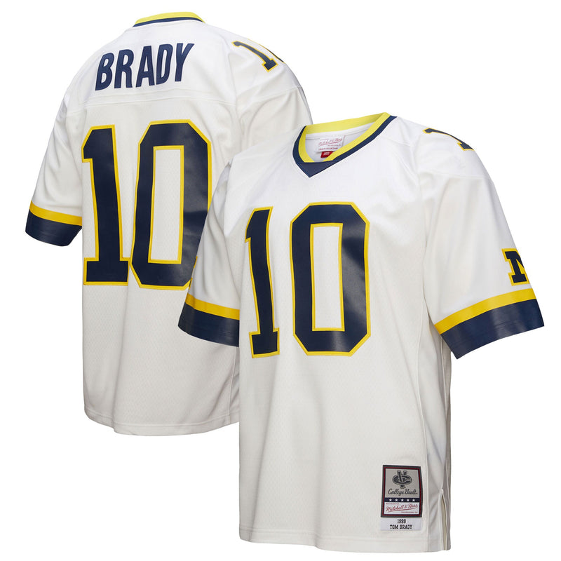 Michigan Wolverines 1999 Legacy Football Jersey, White Sportswear Jersey Shirt, Lightweight Breathable Athletic Jersey, Casual Gift for Men