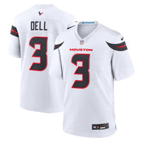 Tank Dell Houston Texans Football Jersey, White Game Sportswear Jersey Shirt, Lightweight Breathable Athletic Jersey, Casual Gift for Men