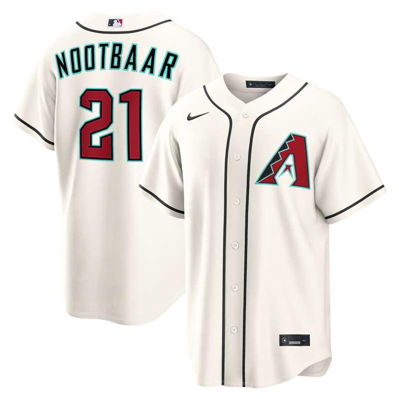 Lars Nootbaar Arizona Diamondbacks Baseball Jersey, Cream Sportswear Jersey Shirt, Lightweight Breathable Athletic Jersey, Casual Gift for Men