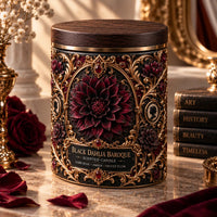 Black Dahlia Baroque - Ornate Gothic Label Scented Candle