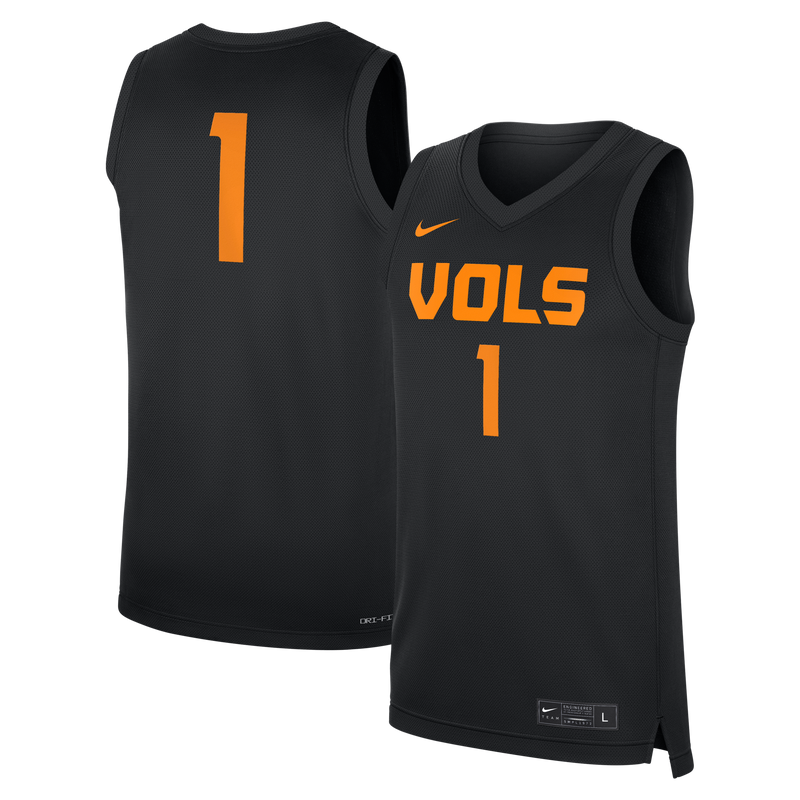 Tennessee Volunteers Basketball Jersey, Black Replica Sportswear Jersey Shirt, Sleeveless Athletic Tank Jersey, Casual Gift for Men