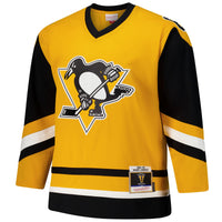 Mario Lemieux Pittsburgh Penguins Hockey Jersey, Gold Sportswear Jersey Shirt, Long Sleeve Hockey Sweater Jersey, Casual Gift for Men