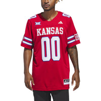 Kansas Jayhawks Football Jersey, Red Alternate Sportswear Jersey Shirt, Lightweight Breathable Athletic Jersey, Casual Gift for Men