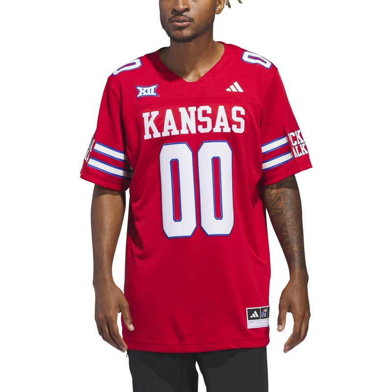 Kansas Jayhawks Football Jersey, Red Alternate Sportswear Jersey Shirt, Lightweight Breathable Athletic Jersey, Casual Gift for Men
