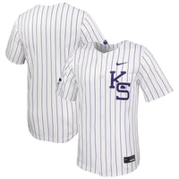 Kansas State Wildcats Baseball Jersey, White Limited Sportswear Jersey Shirt, Lightweight Breathable Athletic Jersey, Casual Gift for Men
