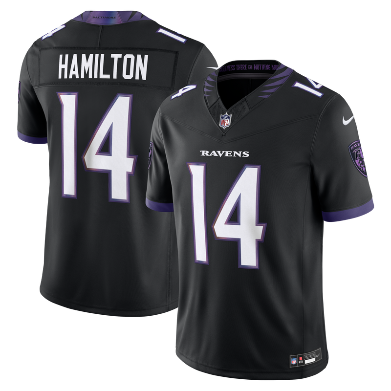 Kyle Hamilton Baltimore Ravens Football Jersey, Black Sportswear Jersey Shirt, Lightweight Breathable Athletic Jersey, Casual Gift for Men