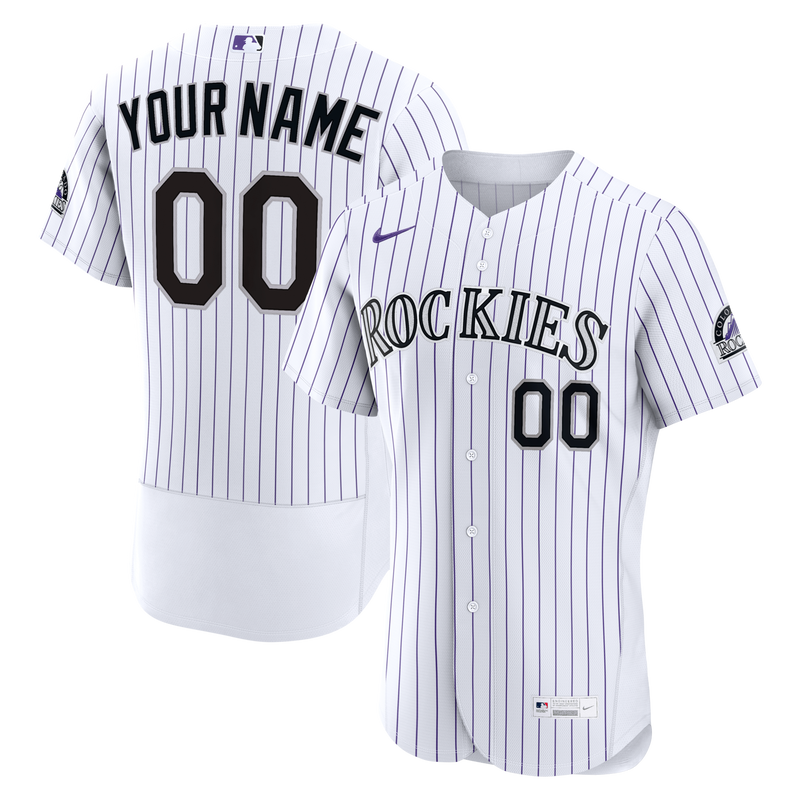 Colorado Rockies Baseball Jersey, White Authentic Home Sportswear Jersey Shirt, Lightweight Breathable Athletic Jersey, Casual Gift for Men