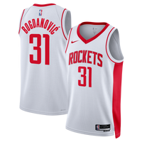 Bogdan Bogdanović Houston Rockets Basketball Jersey, White Sportswear Jersey Shirt, Sleeveless Athletic Tank Jersey, Casual Gift for Men