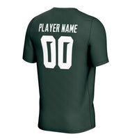 Michigan State Spartans Soccer Jersey, Green Sportswear Jersey Shirt, Lightweight Breathable Athletic Jersey, Casual Gift for Men